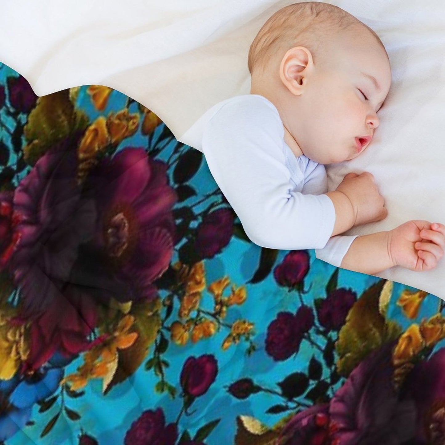 Moody Florals - Mystic Botanical Night Garden 13 Nightgarden Anti-pilling Throw Blanket