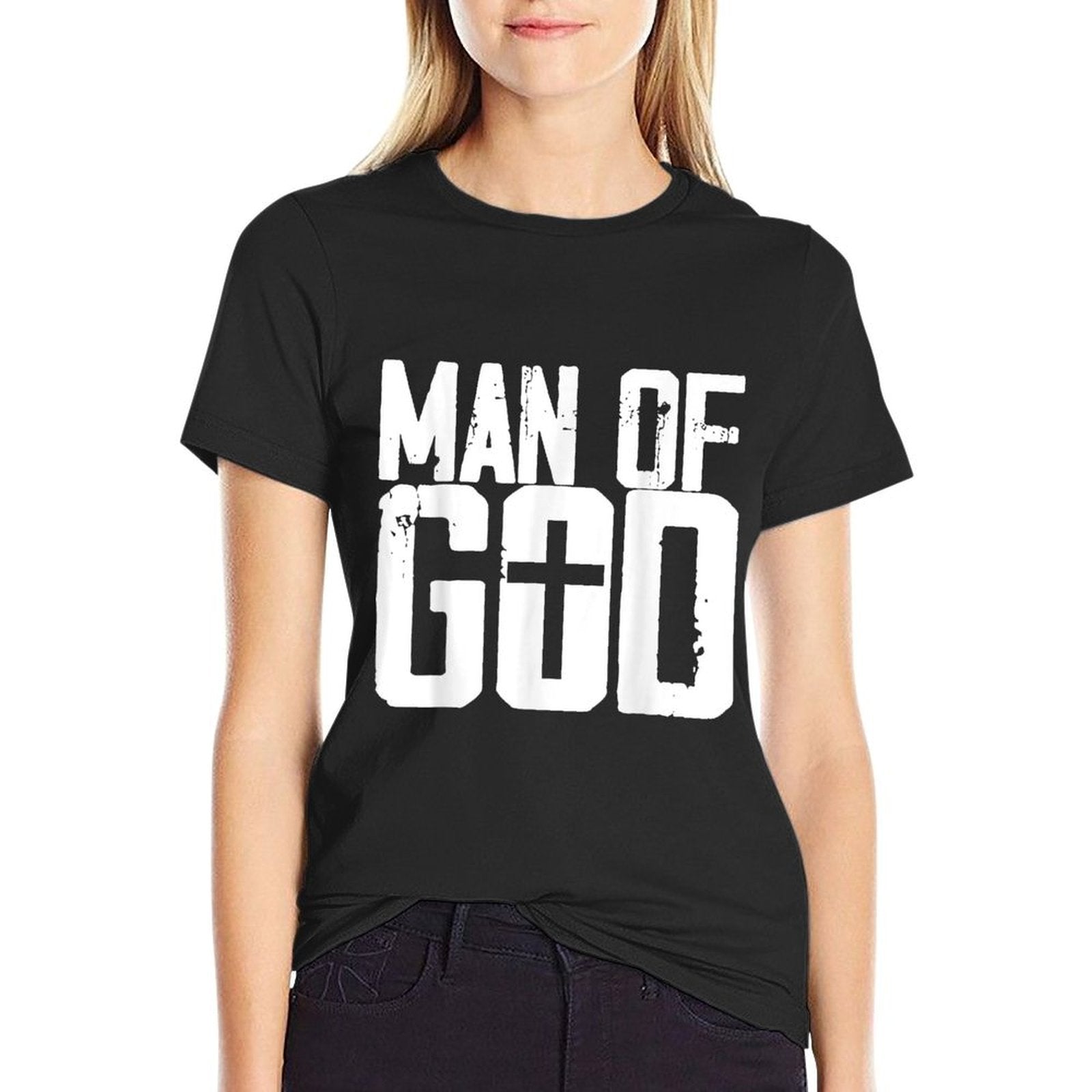 Man Of God I Jesus  Moisture-wicking T-Shirt