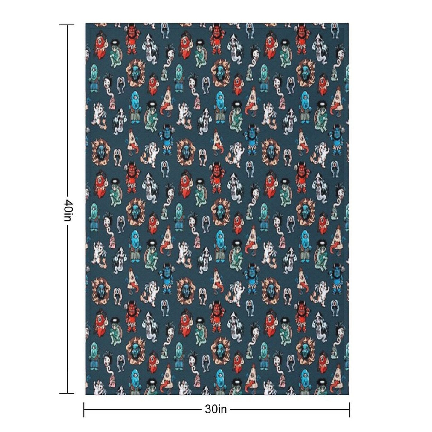 Yokai Travel-friendly Throw Blanket