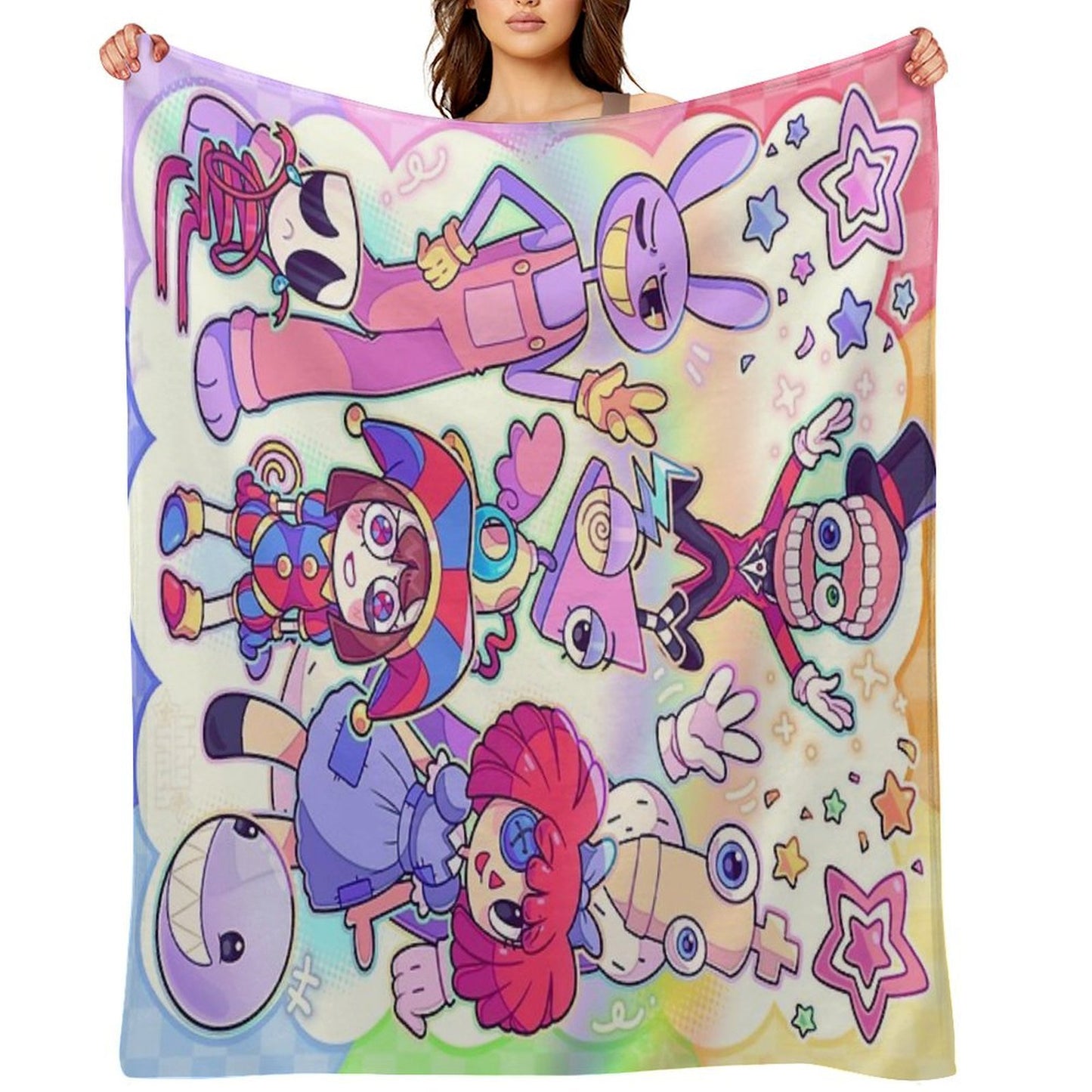 The Amazing Digital Circus Multi-functional Throw Blanket