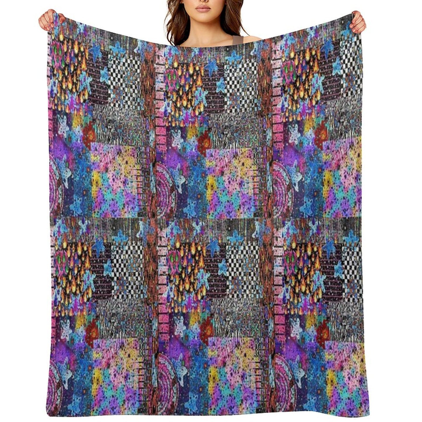 Printed Symphony Anti-pilling Throw Blanket