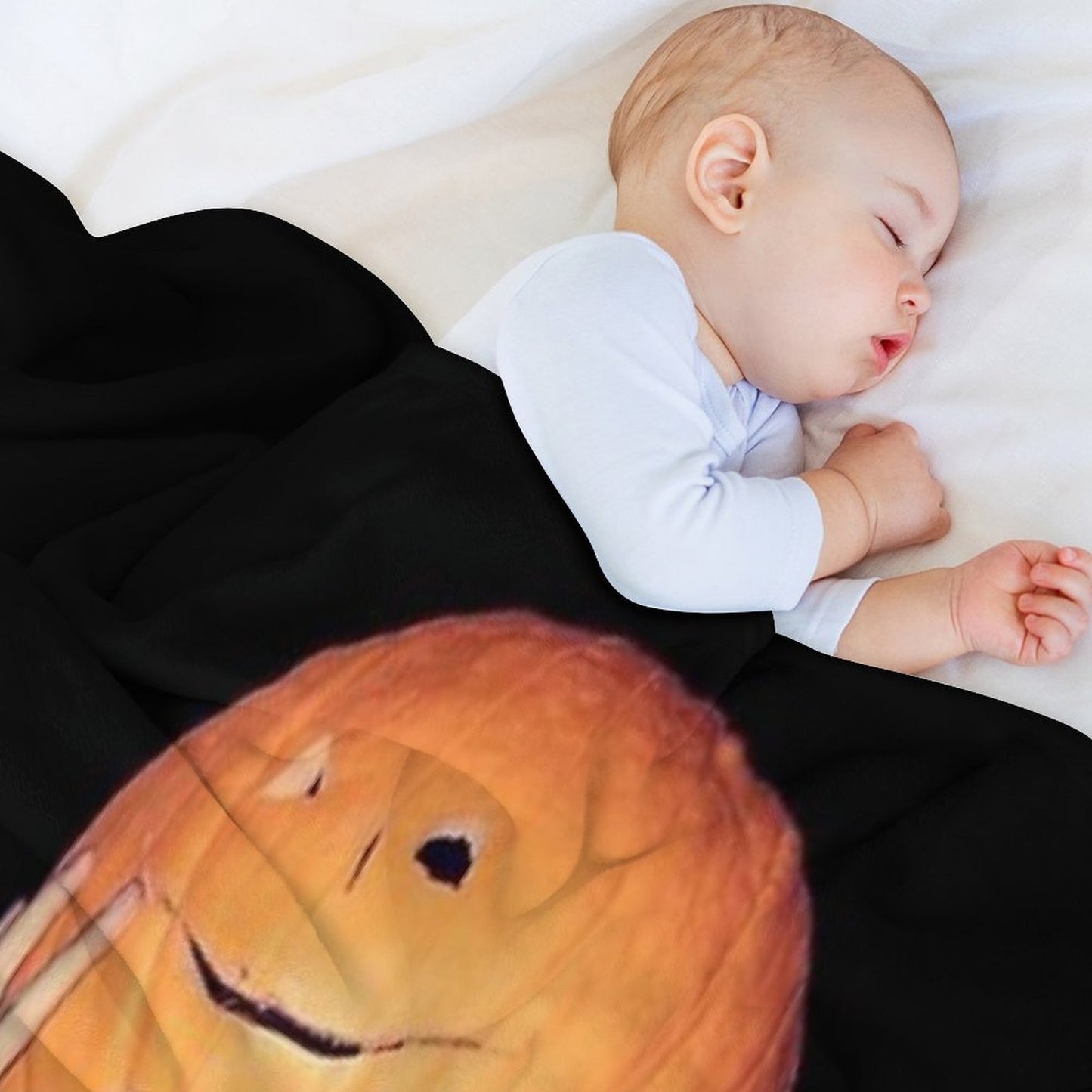 Mgg And A Pumpkin Plush Throw Blanket