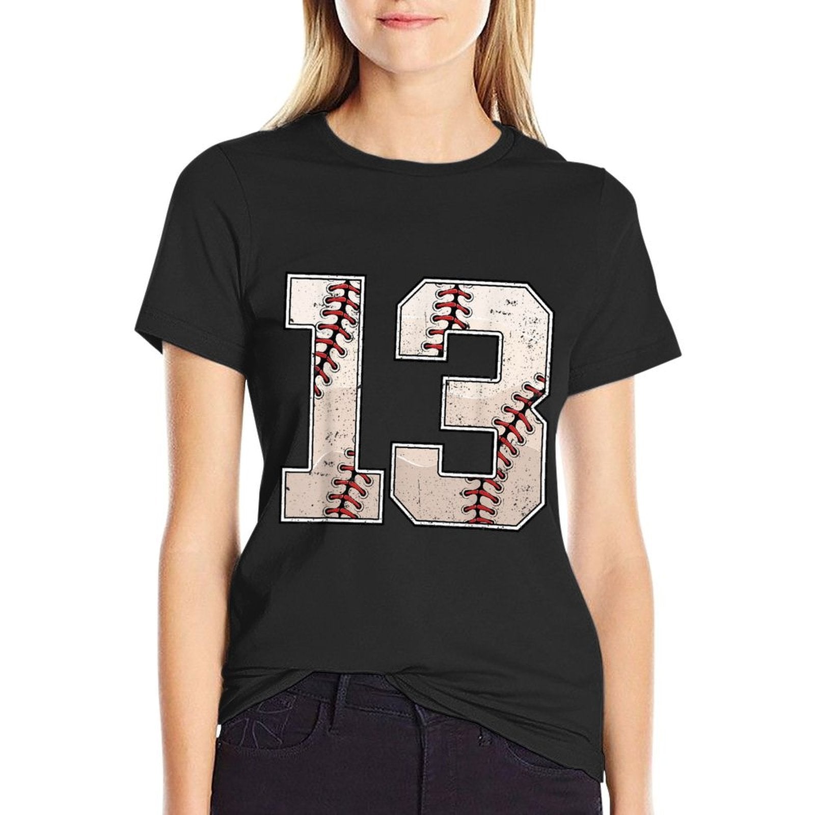 Baseball Birthday Boy Thirteen 13 Years Old 13th Bday Party  Graphic-printed T-Shirt