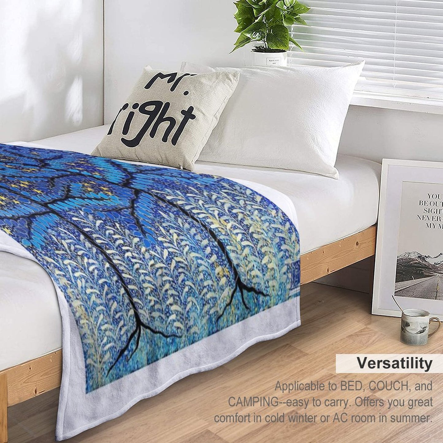 The Sky On A Summer Evening Plush Throw Blanket