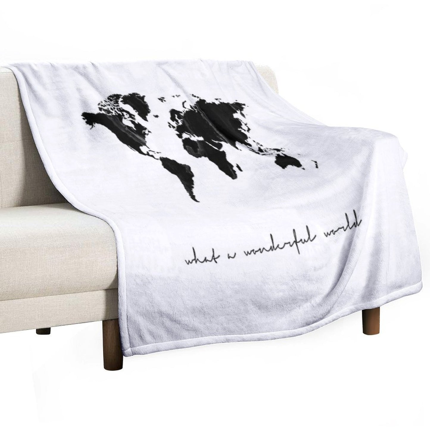 World Map Print, Scandinavian, Nordic, Marble, Fashion Print, Scandinavian Art, Modern Art, Wall Art, Print, Minimalistic, Moder Versatility Throw Blanket