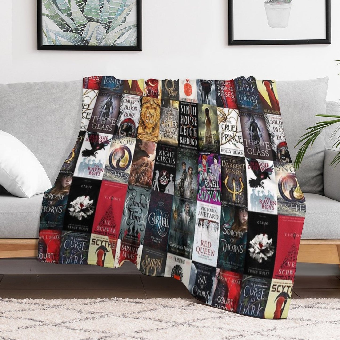 YA Young Adult Fantasy Books Blanket Premium Throw Blanket