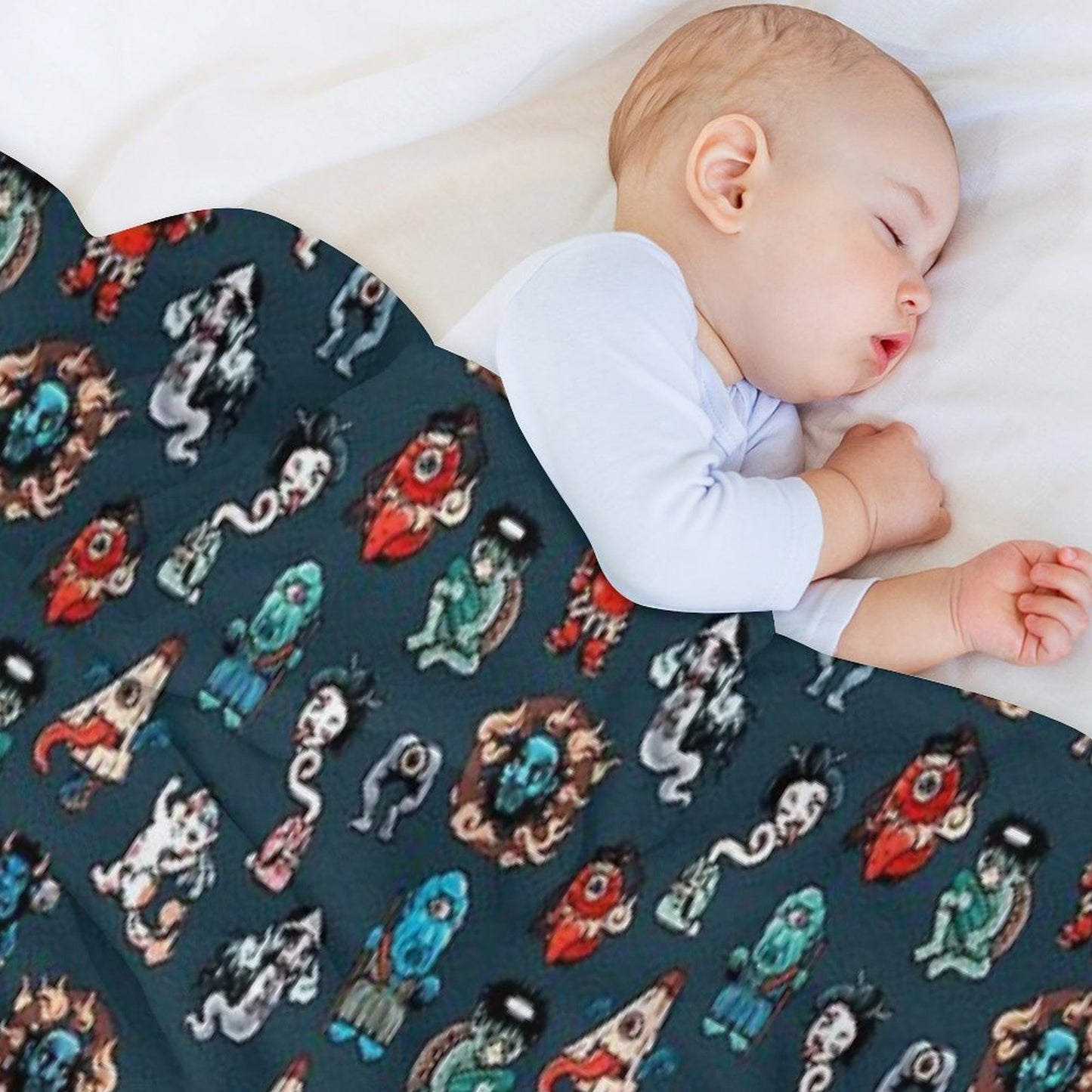 Yokai Travel-friendly Throw Blanket