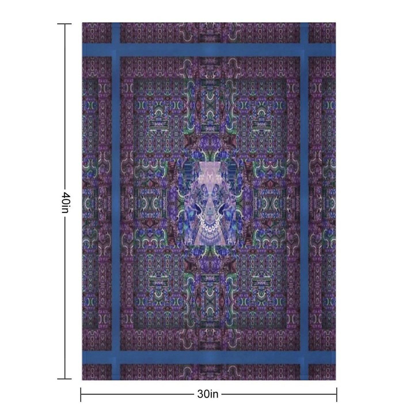 Kooky Mandala Plush Throw Blanket