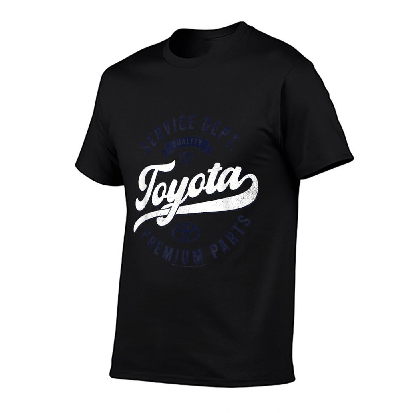 Toyota Service Dept Quality Since 1937 Distressed Retro Logo Slim-fit Cut T-Shirt