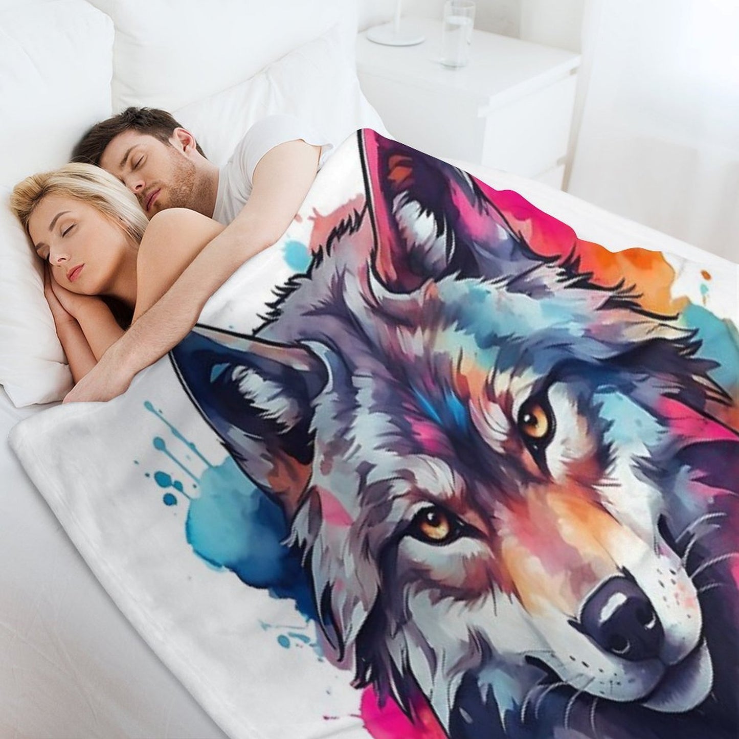 Gameink. Wolf Lightweight Throw Blanket