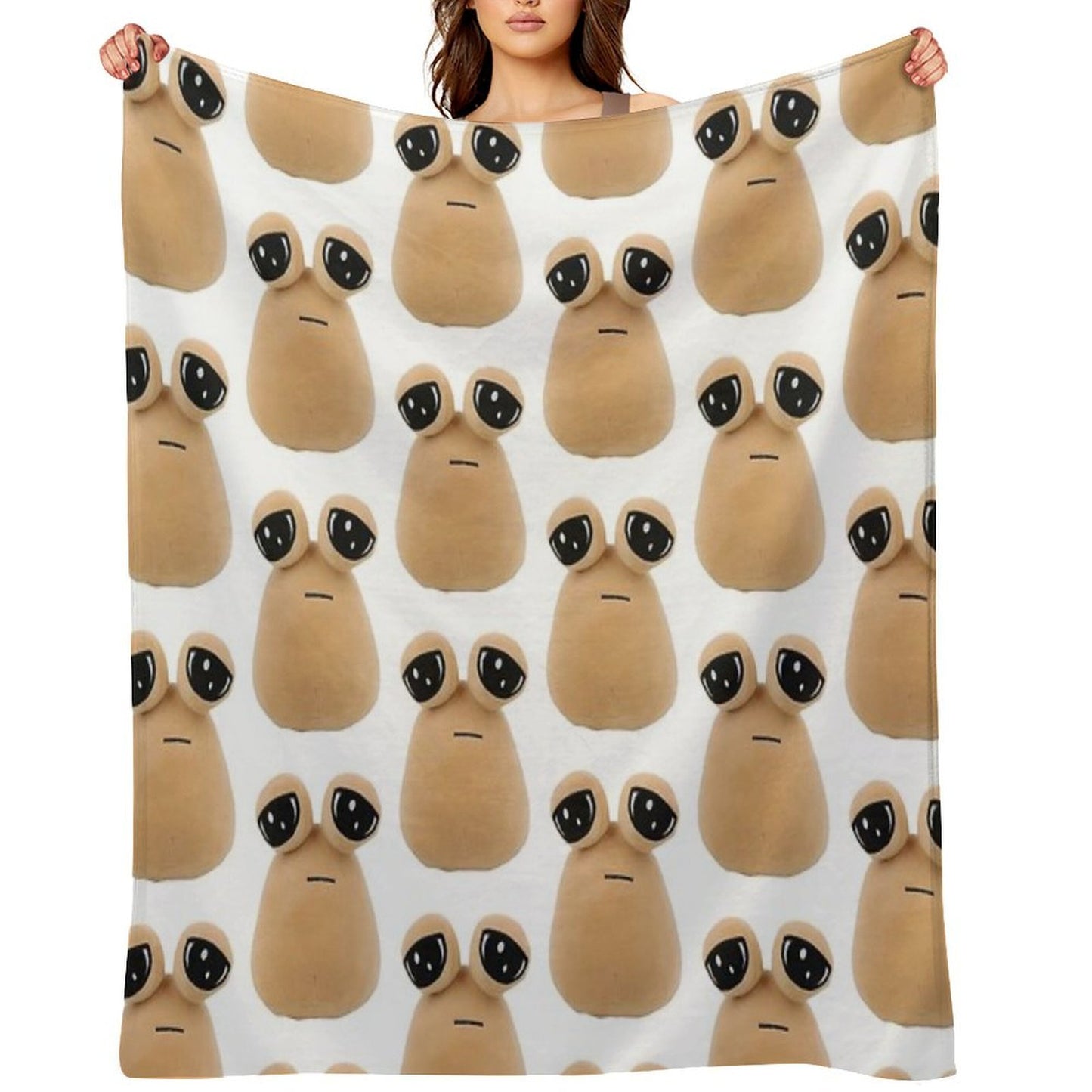 Pou Plush Lightweight Throw Blanket