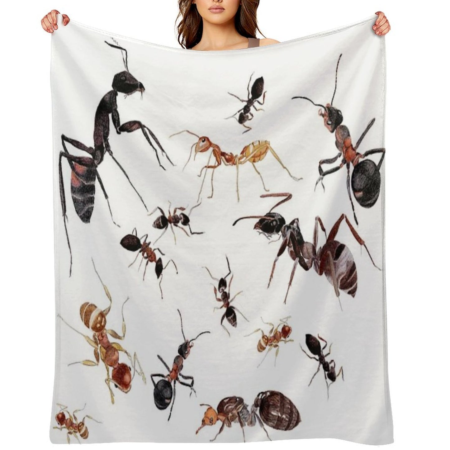 A Medley of Ants Anti-pilling Throw Blanket