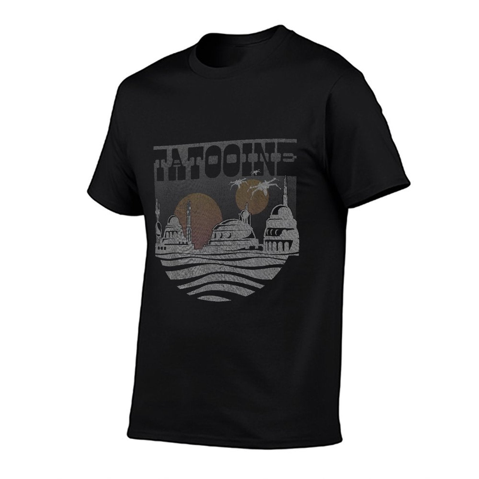 Star Wars Tatooine Landscape  Oversized Silhouette T-Shirt