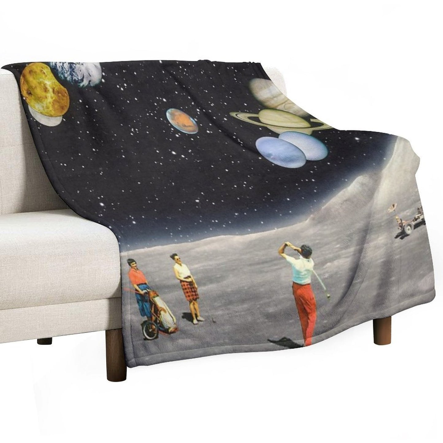 Cosmic Golf Quick-dry Throw Blanket
