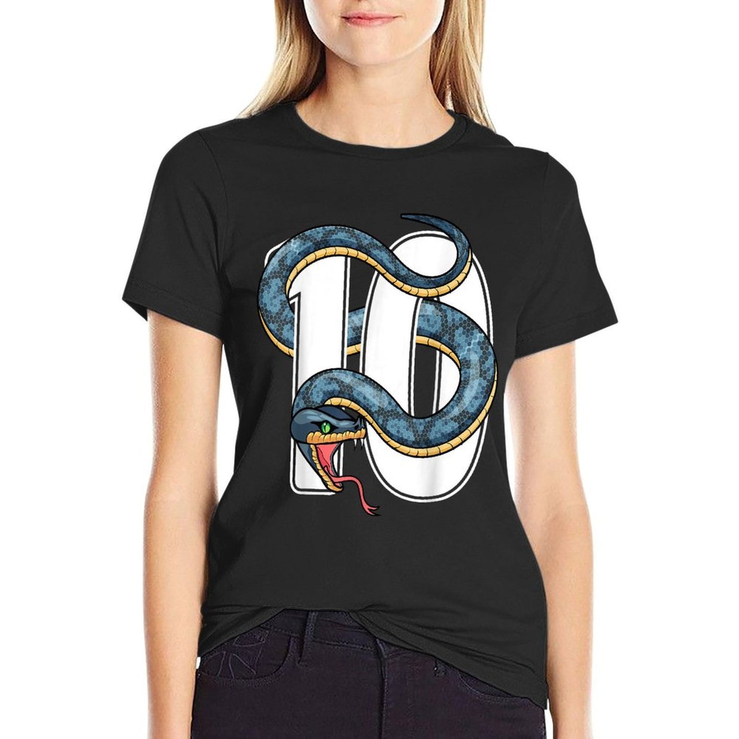 10th Birthday Snake Lover Ten 10 Year Old Birthday Boy Girl Affordable Price T-Shirt