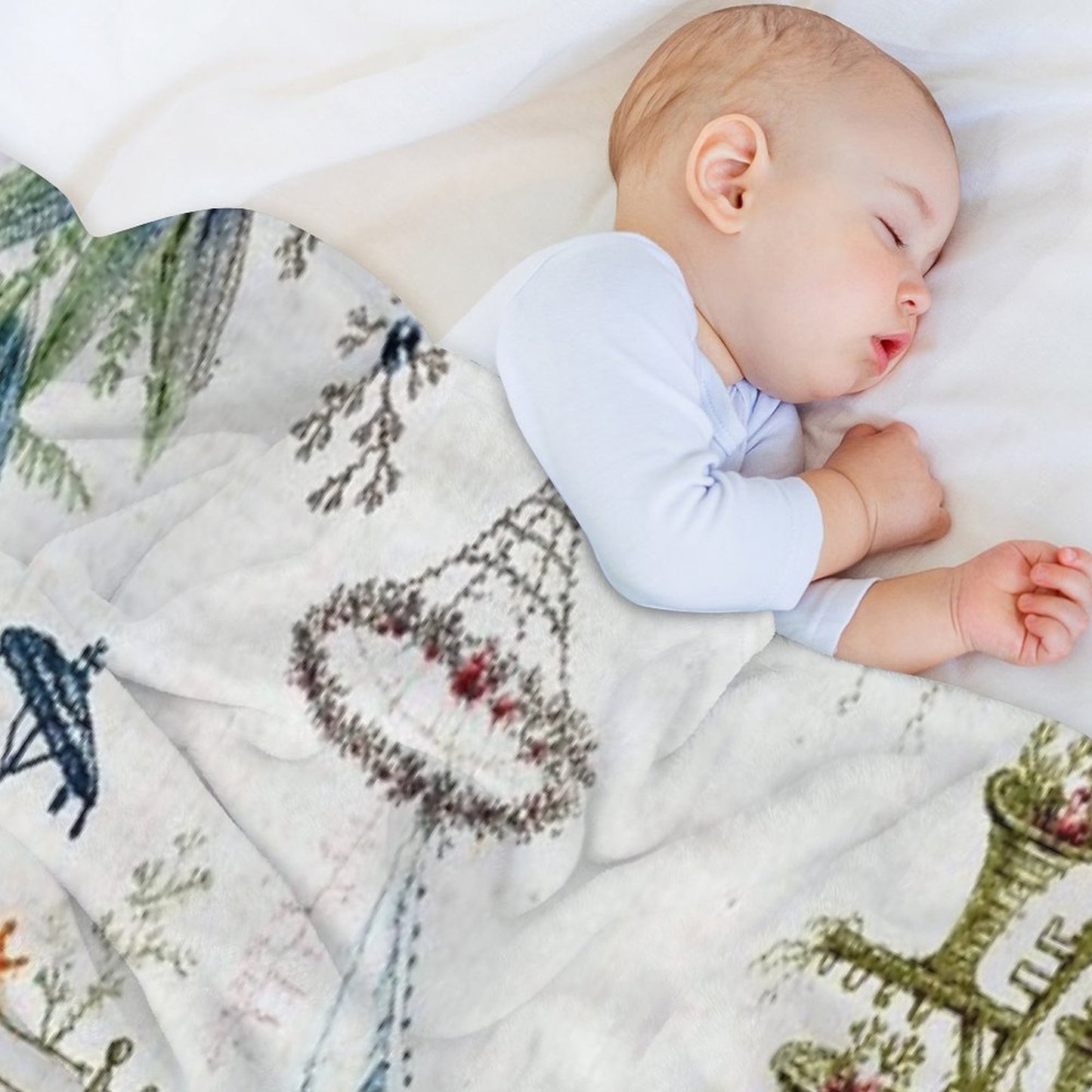 Enchanted Forest Chinoiserie Lightweight Throw Blanket