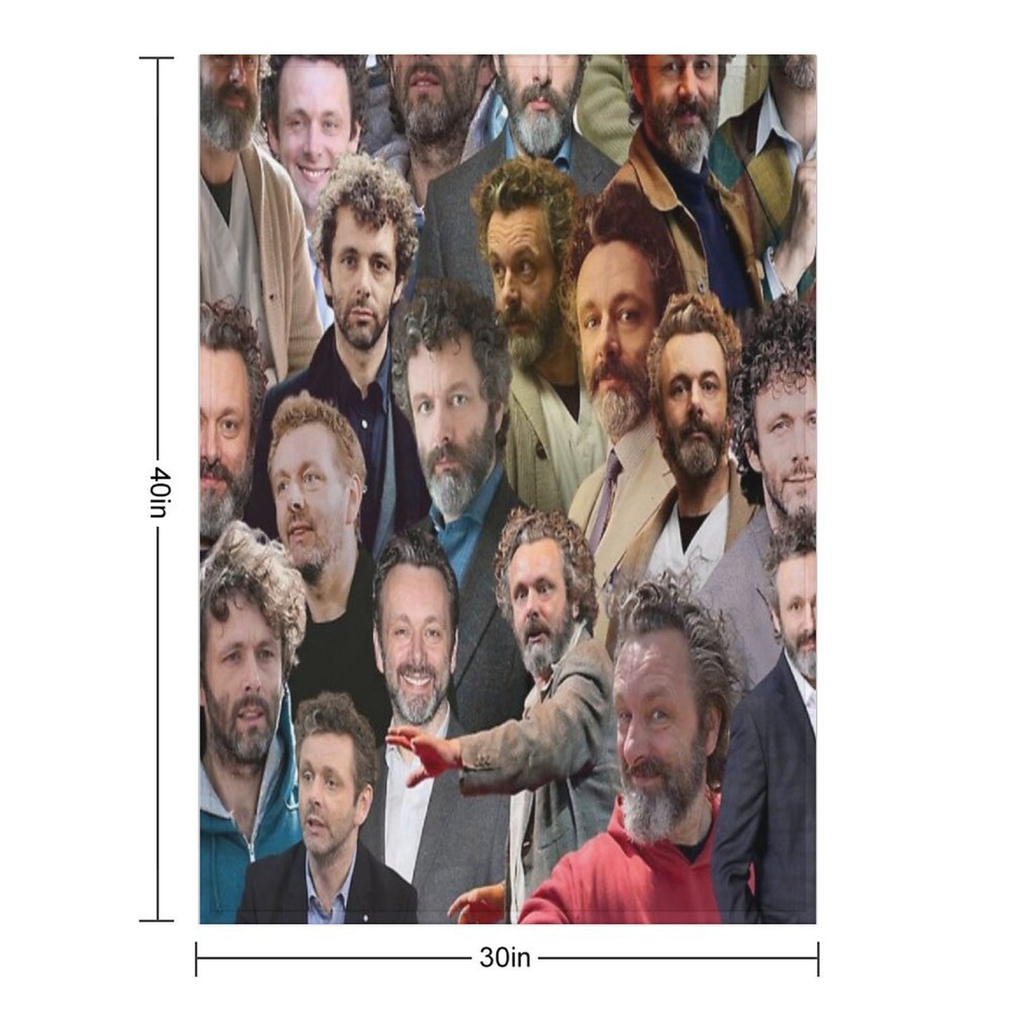 Michael Sheen Photo Collage Versatility Throw Blanket