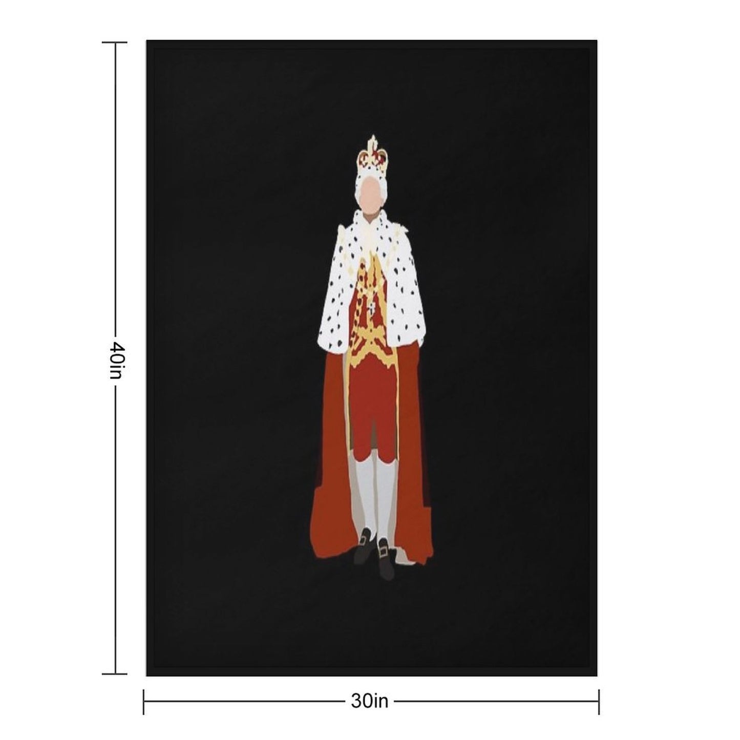 King George Compact Throw Blanket