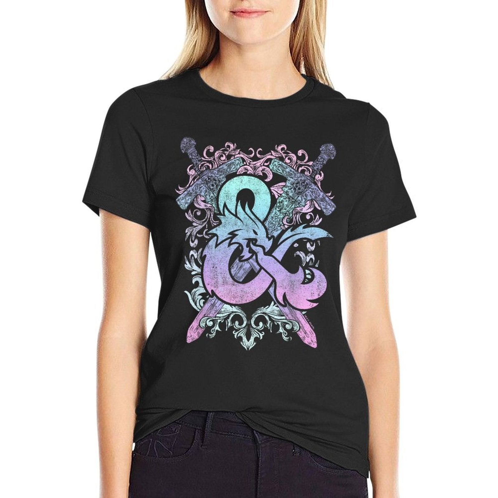 Dungeons  Dragons Ampersand Pastel Logo Comfortable T-Shirt