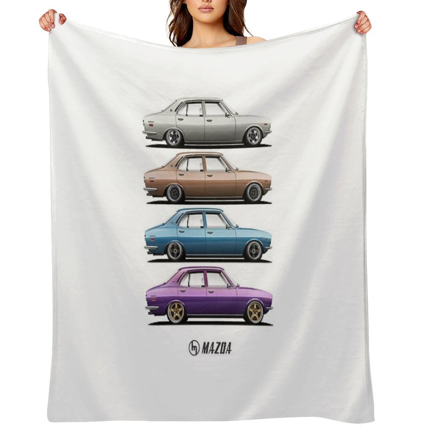 Mazda RX2 Set Compact Throw Blanket