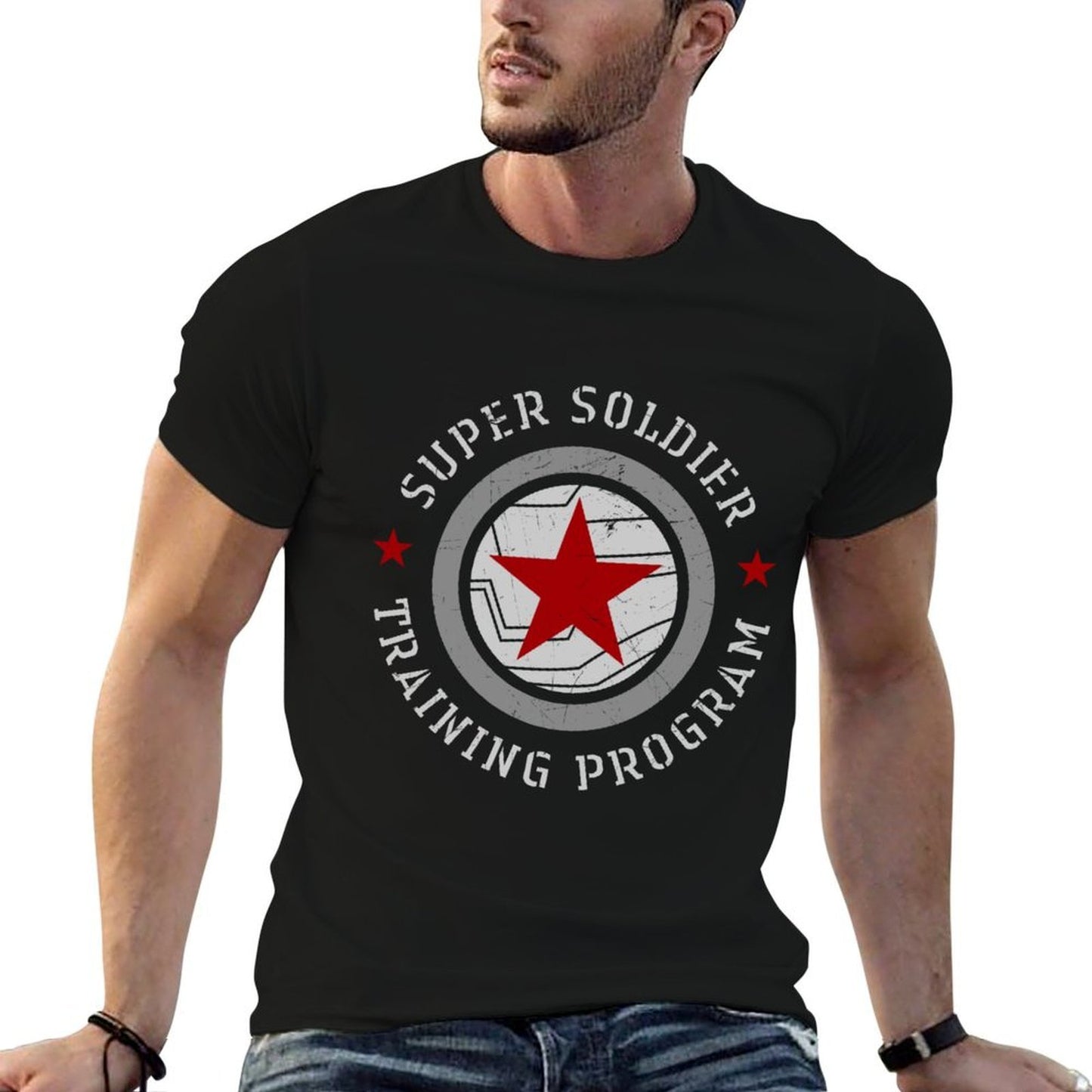 Marvel Winter Soldier Super Soldier Training Program Durable T-Shirt