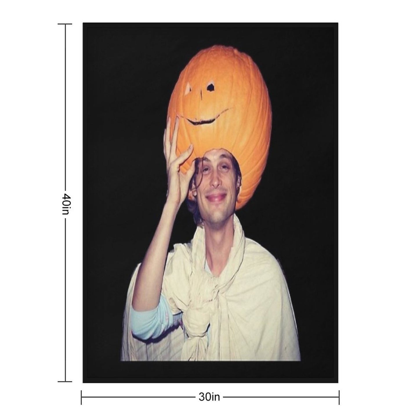 Mgg And A Pumpkin Plush Throw Blanket