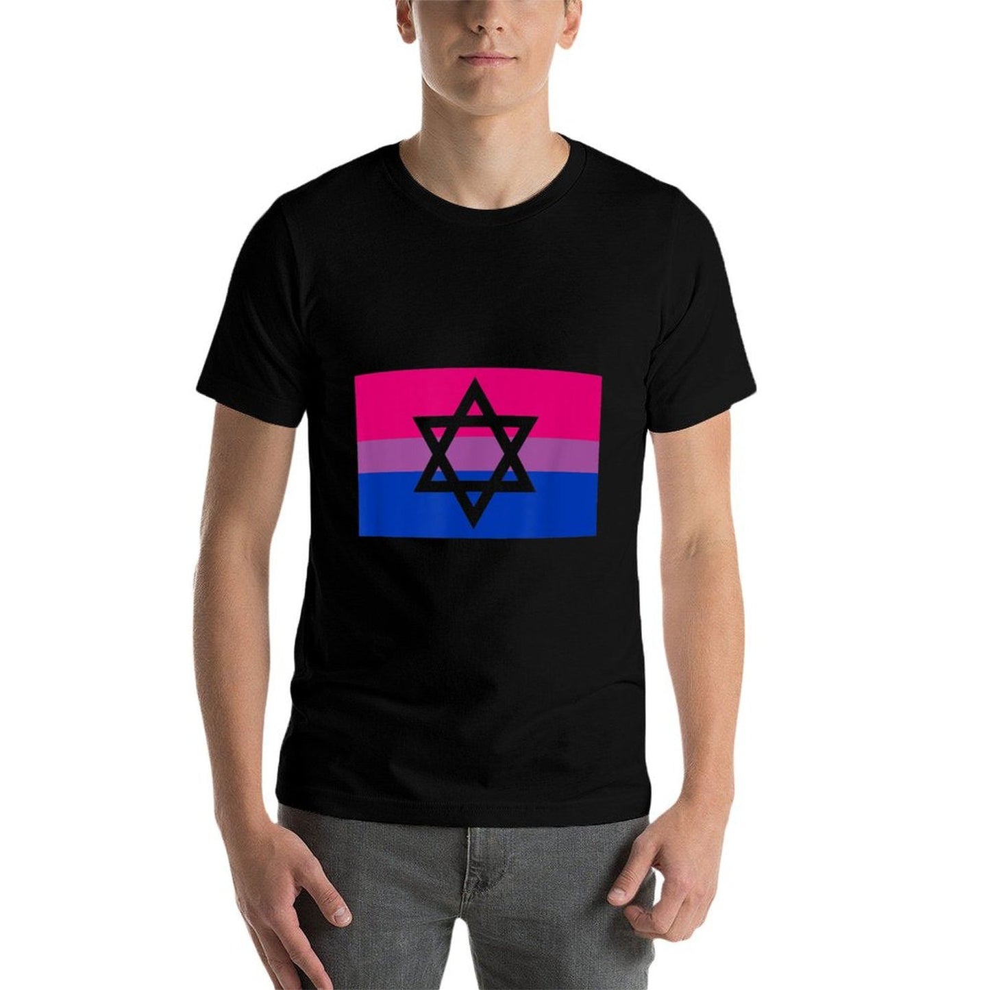 Jewish Star Of David LGBTQ Gay Bisexual Pride Ally Breathable T-Shirt