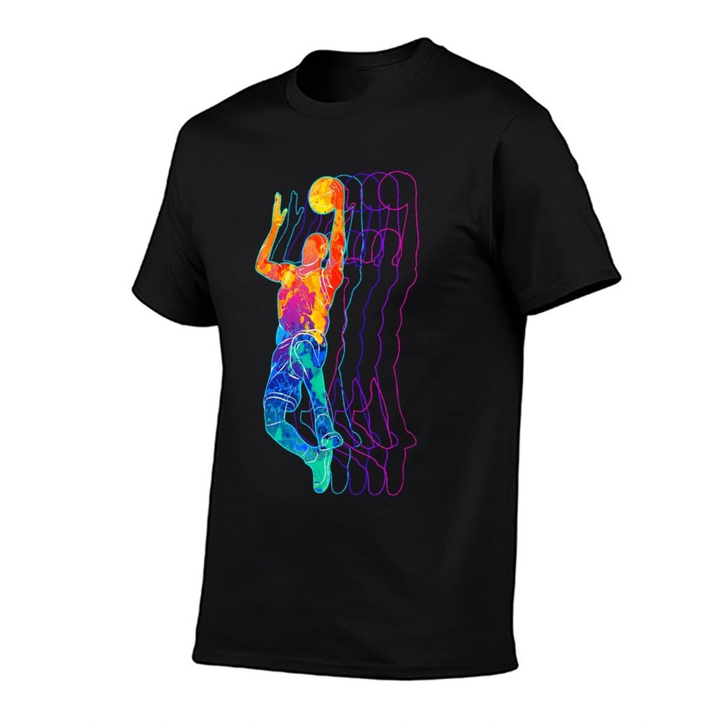 Retro Basketball Player Gift for Men Boys Kids Soft T-Shirt