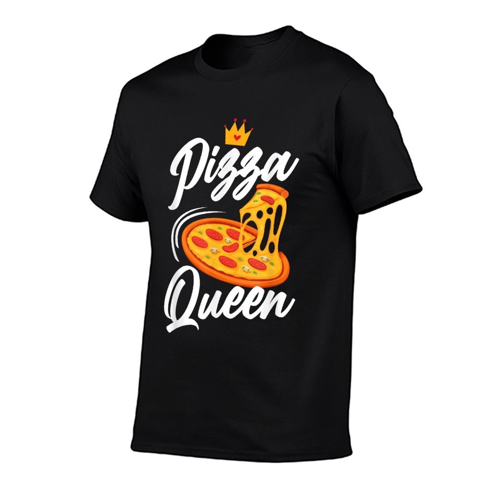 Women Pizza Queen Girl Loves Pizza Funny Pizza Lover  Stretchy T-Shirt