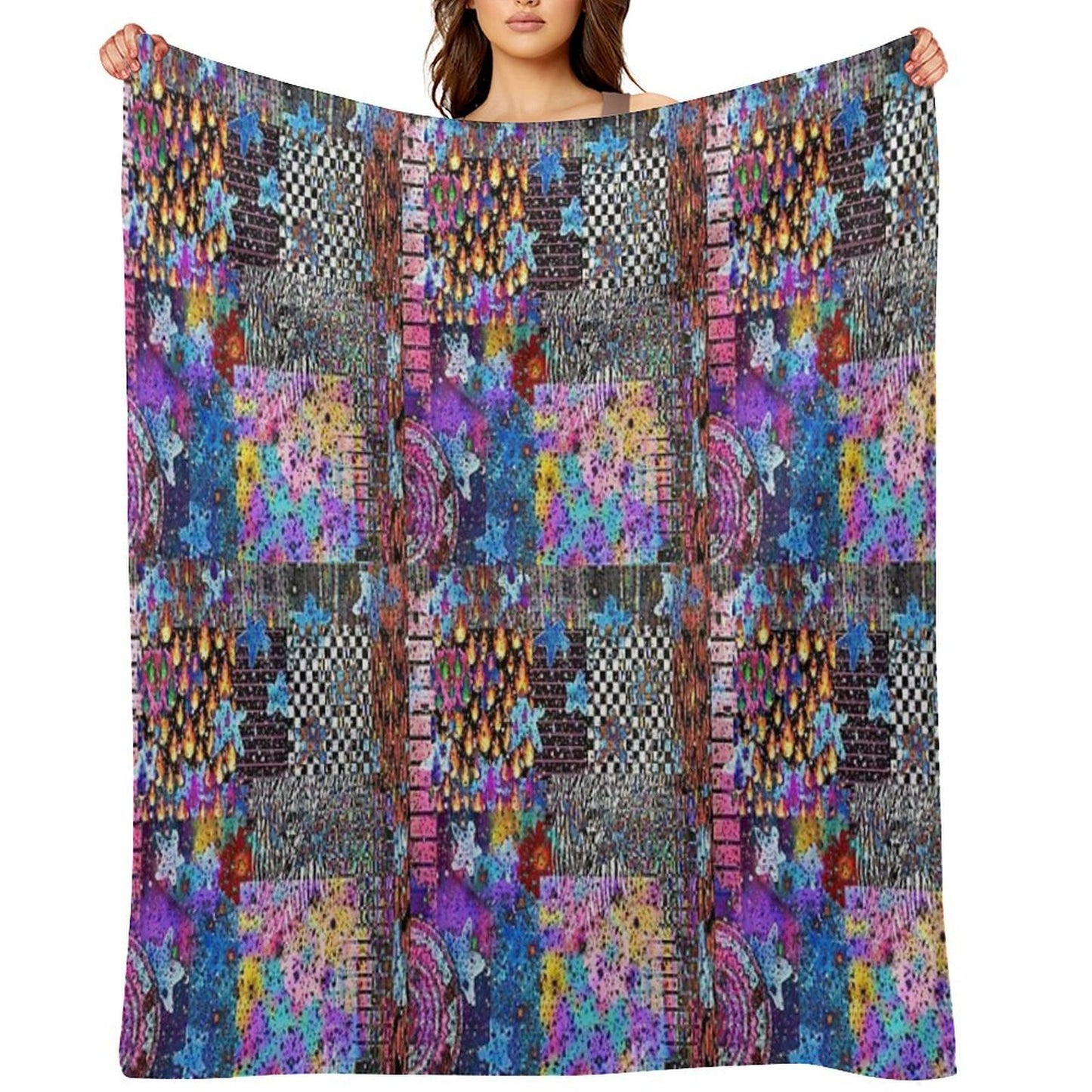 Printed Symphony Anti-pilling Throw Blanket