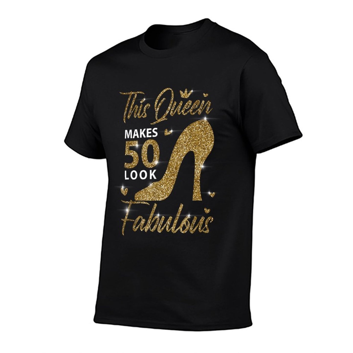 This Queen Makes 50 Look Fabulous 50th Birthday Mother Rolled Sleeves T-Shirt