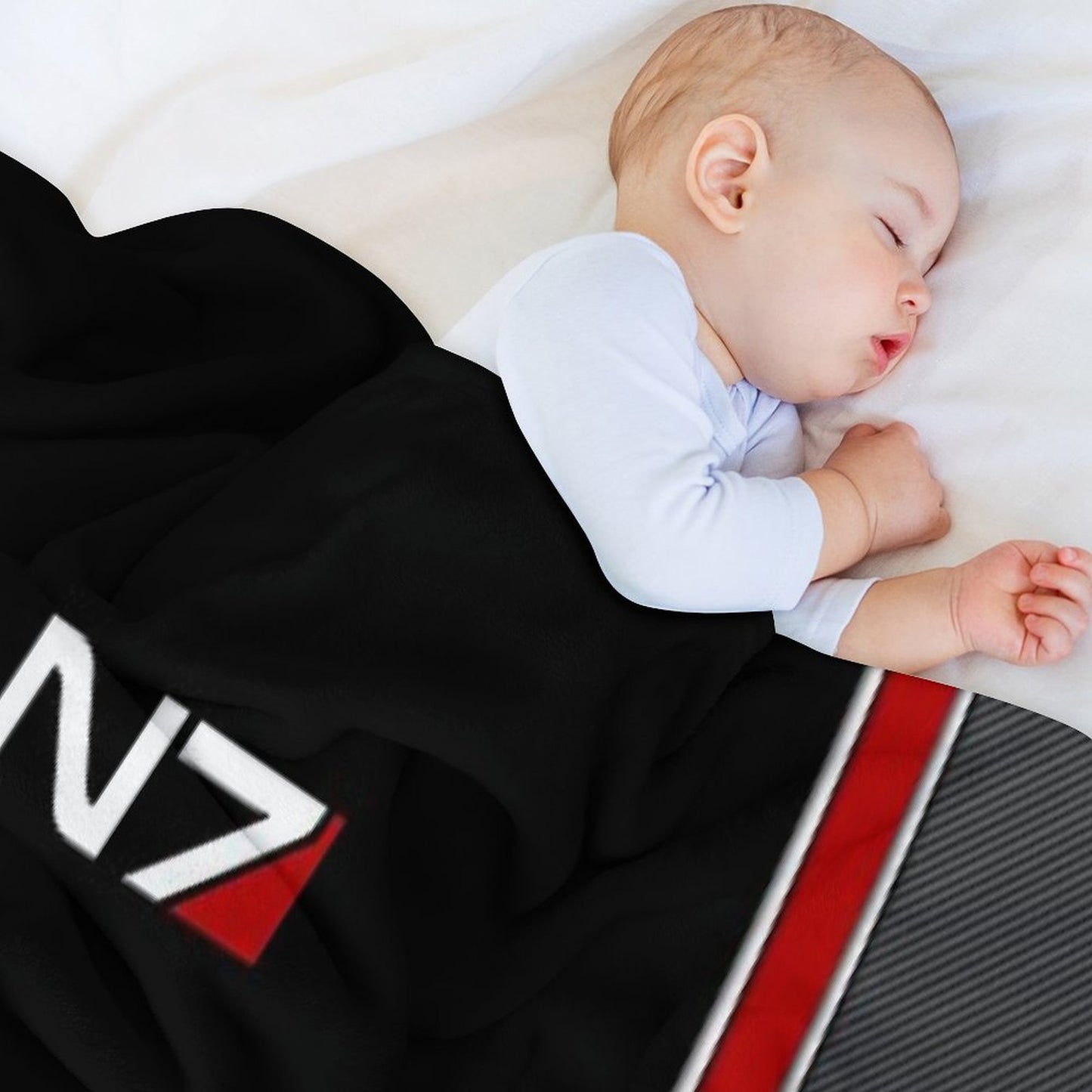 N7 Mass Effect Emblem! Plush Throw Blanket