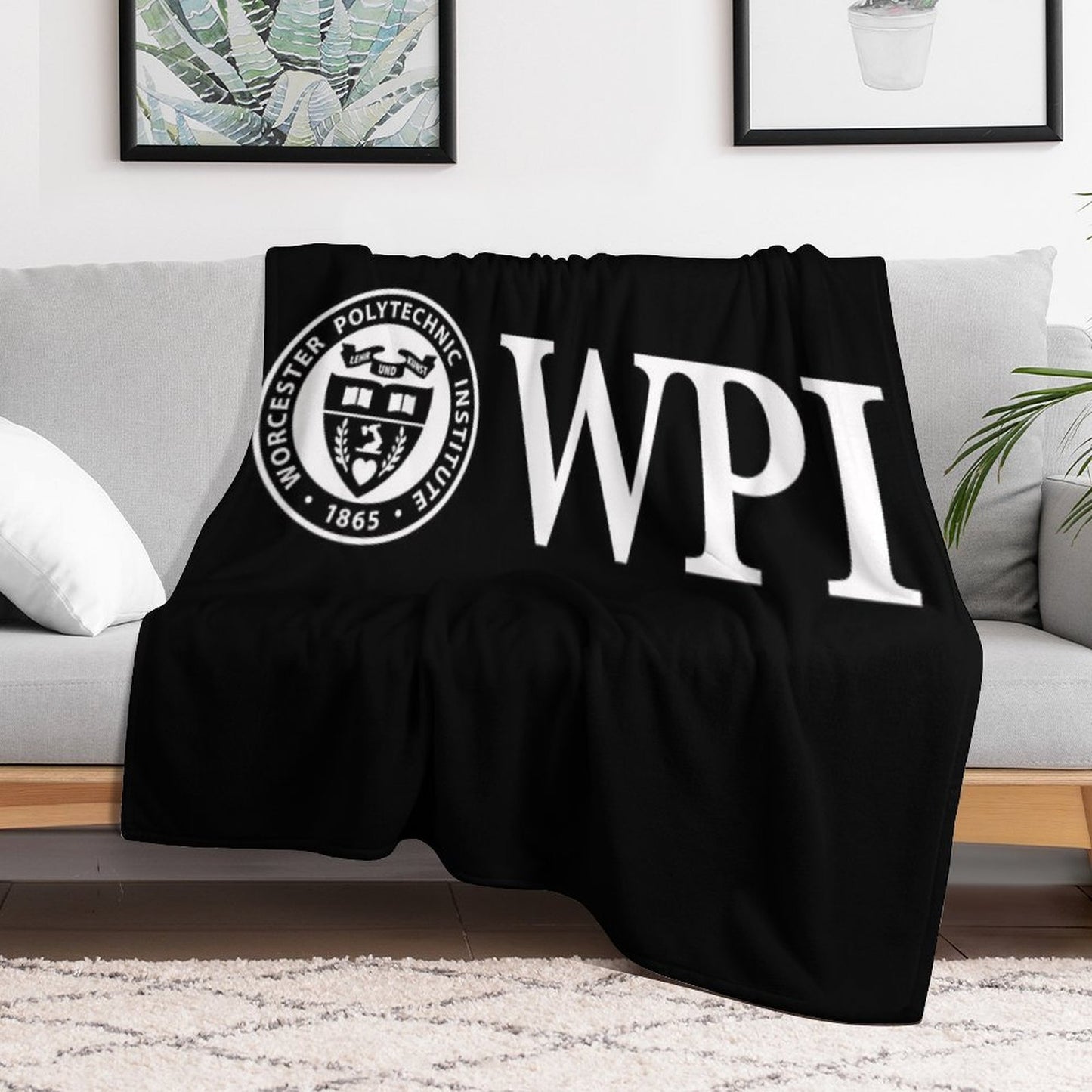 WPI Sustainable Throw Blanket