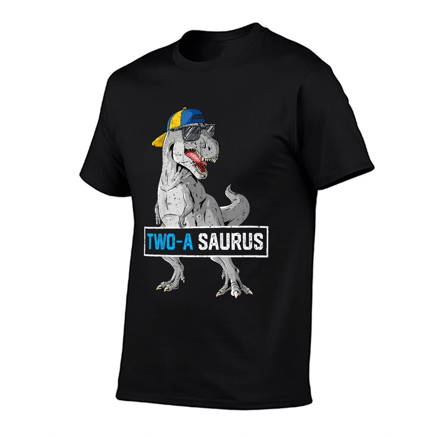 Kids 2 Years Old Dinosaur 2nd Birthday T Rex Dino Two Saurus Soft T-Shirt