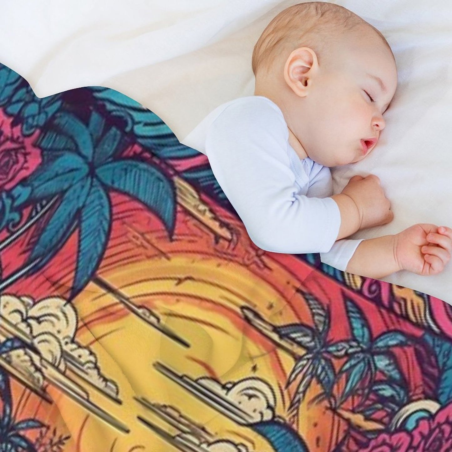 Surf Tribe – Popular Art, Vintage Style Surfing Gift Velvety-soft Throw Blanket