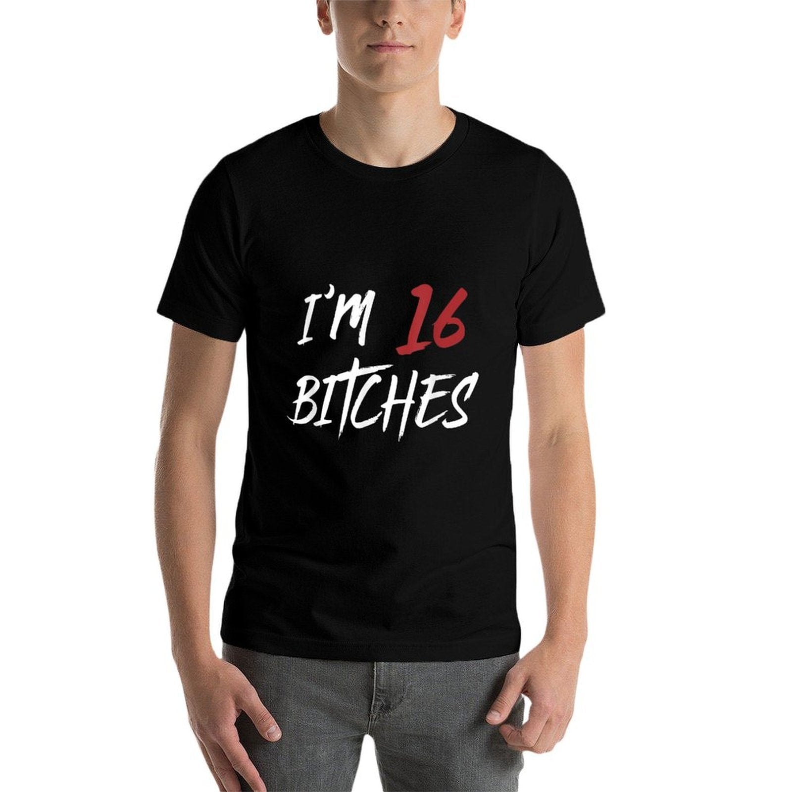 I Am 16 Bitches 16th Birthday Cool Fun  Wrinkle-resistant T-Shirt