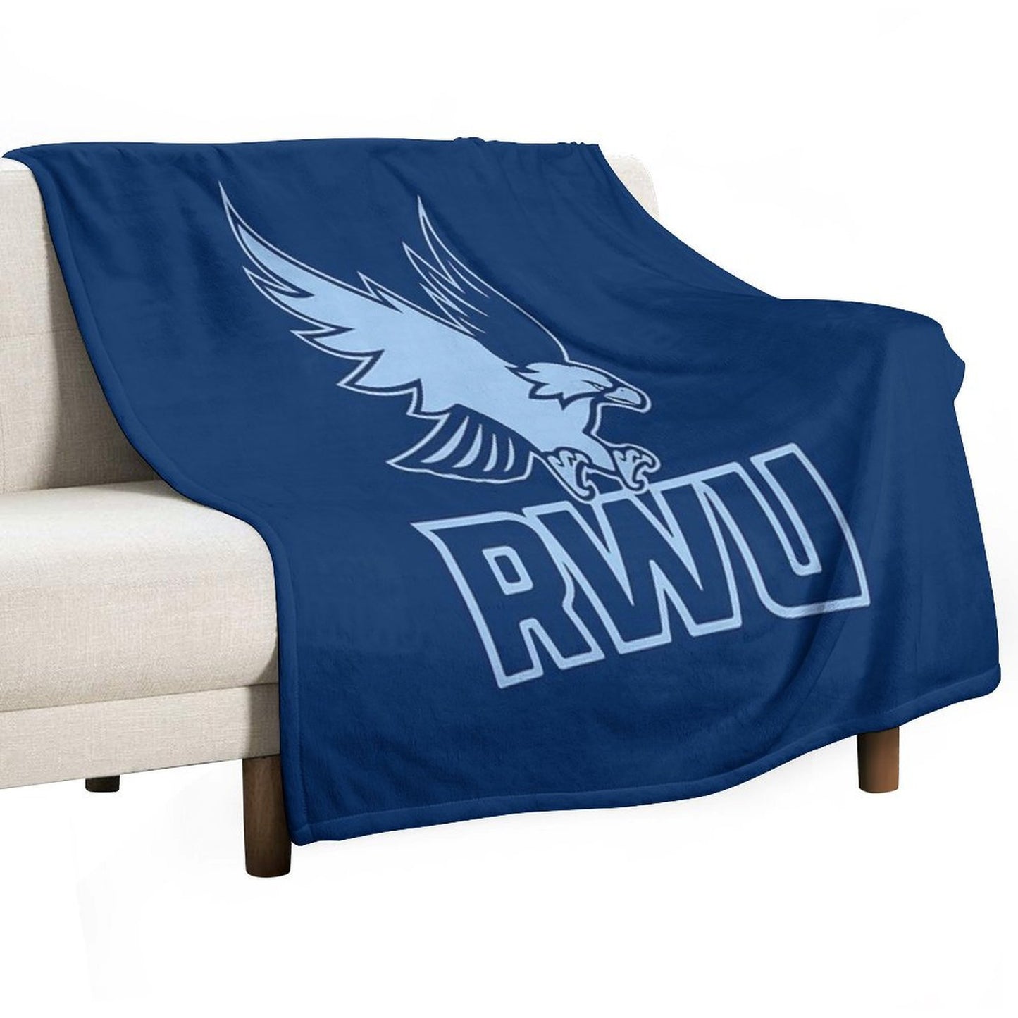 RWU Logo Wrinkle-free Throw Blanket