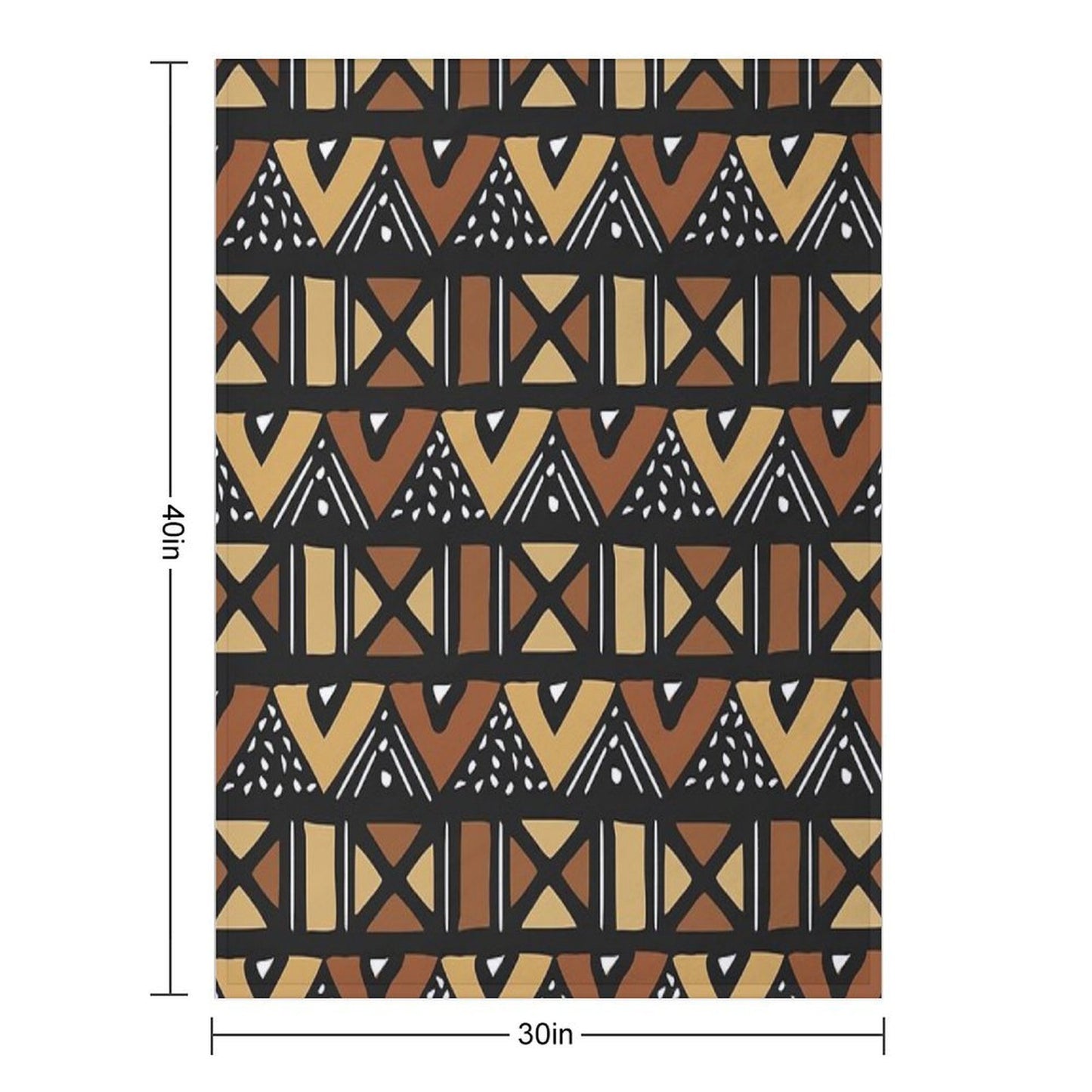Mud Cloth Mali Eco-conscious Throw Blanket