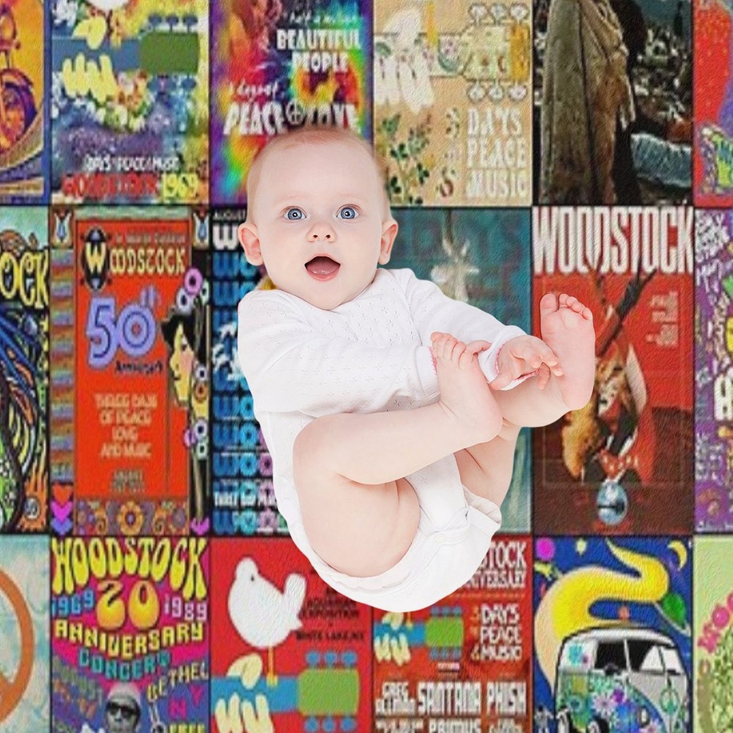 Woodstock Machine-washable Throw Blanket