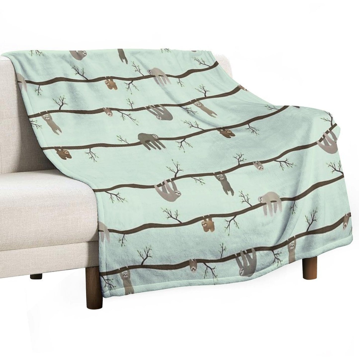 Sloths Plush Throw Blanket