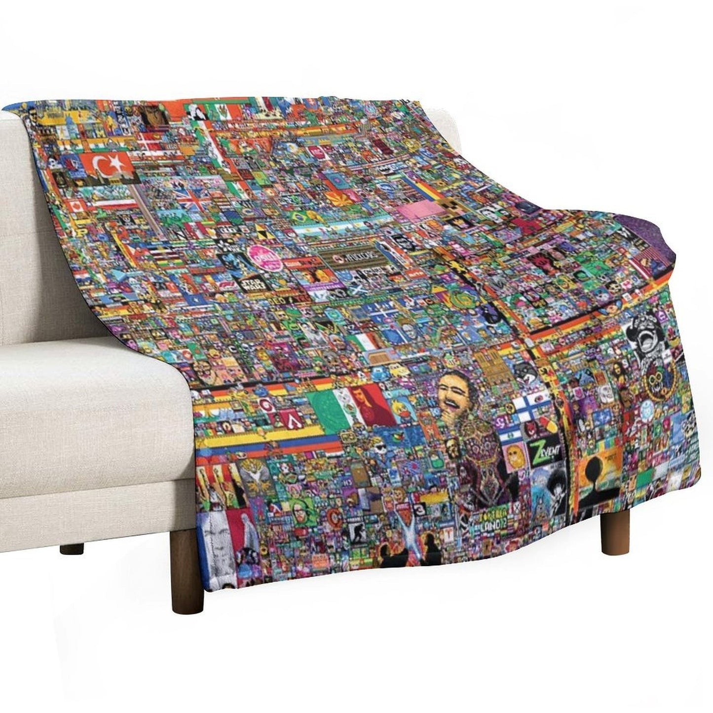 RPlace 2022 - Poster Versatility Throw Blanket