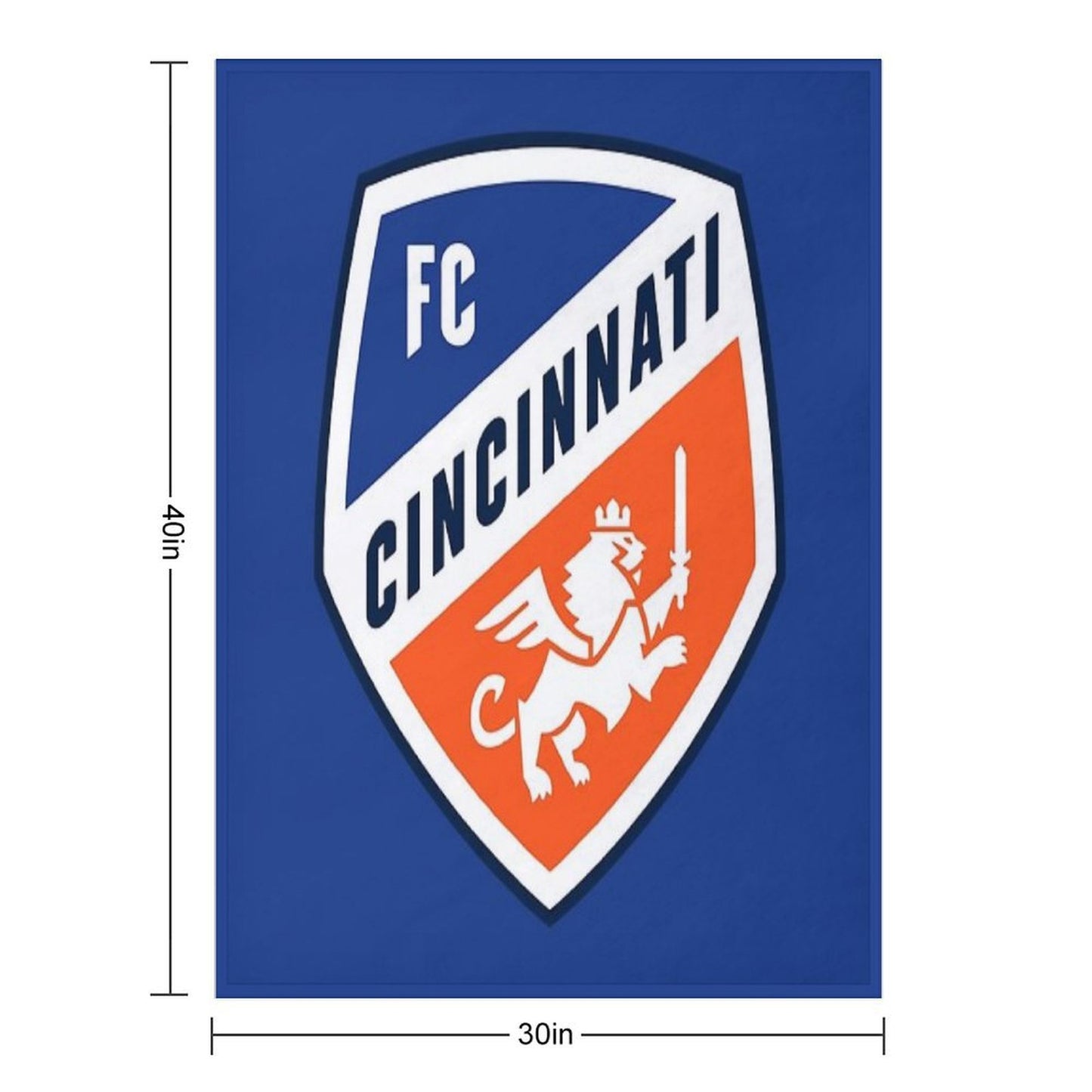 FC Cincinnati Durable Throw Blanket