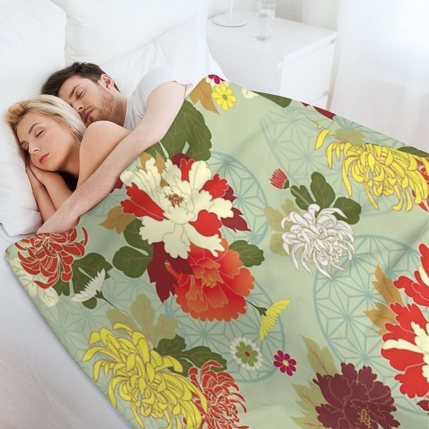 Peony 2 Premium Throw Blanket