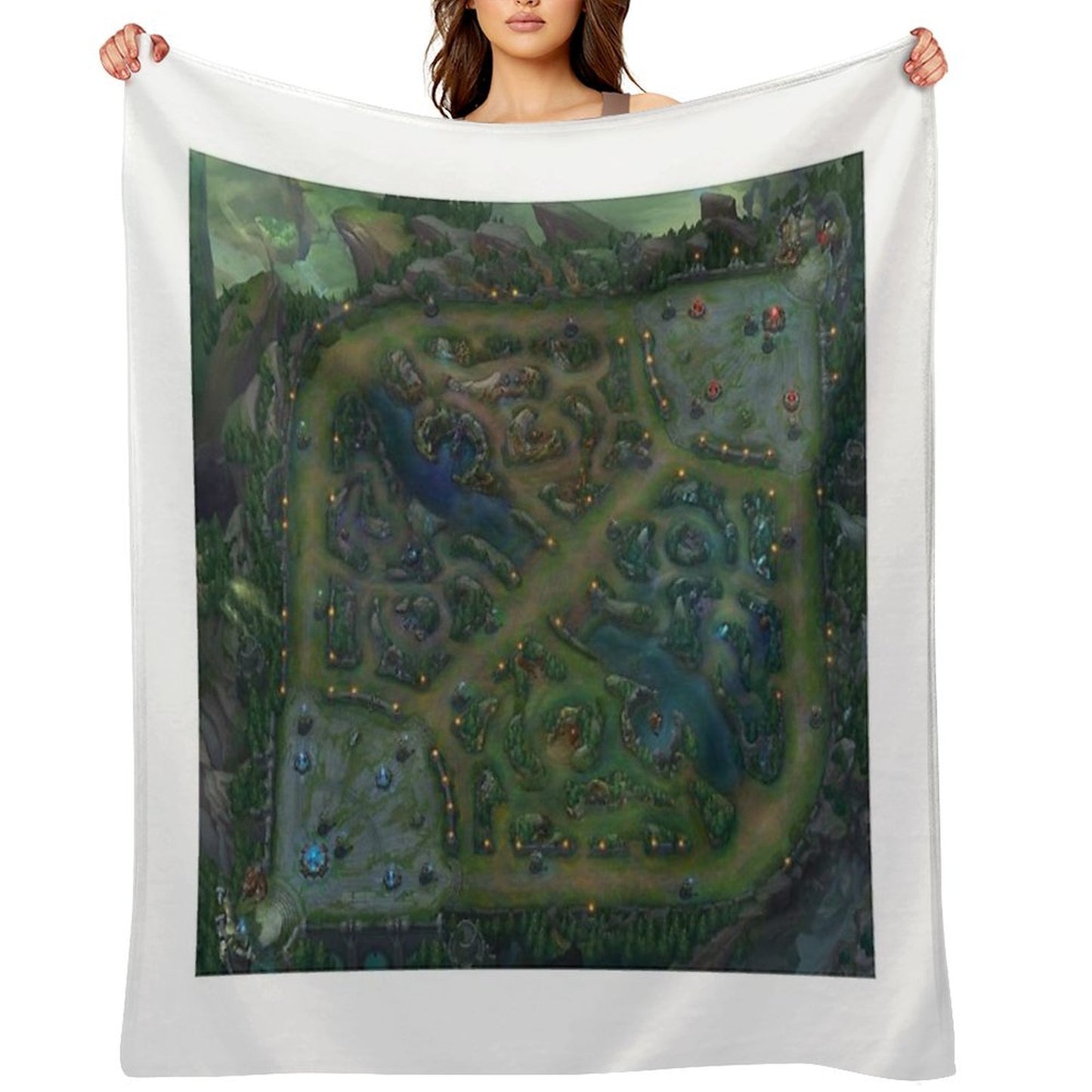 Summoners Rift Versatility Throw Blanket