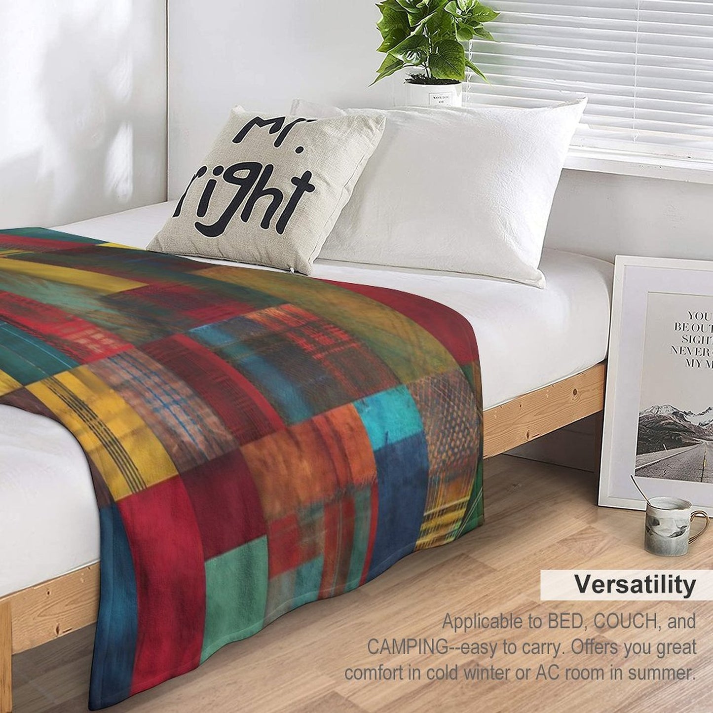 Eternity's Kaleidoscope Travel-friendly Throw Blanket