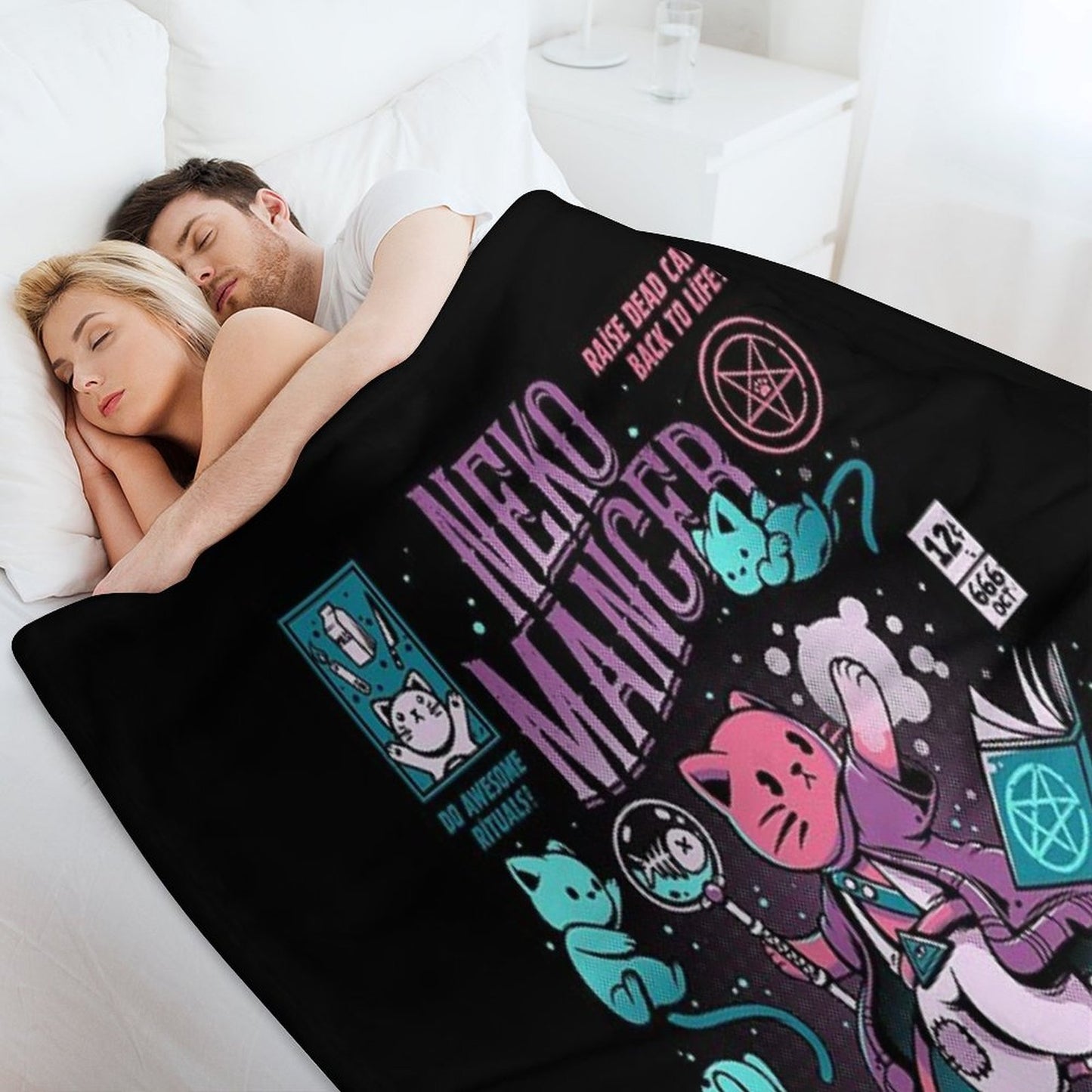 Nekomancer Gift-ready Throw Blanket