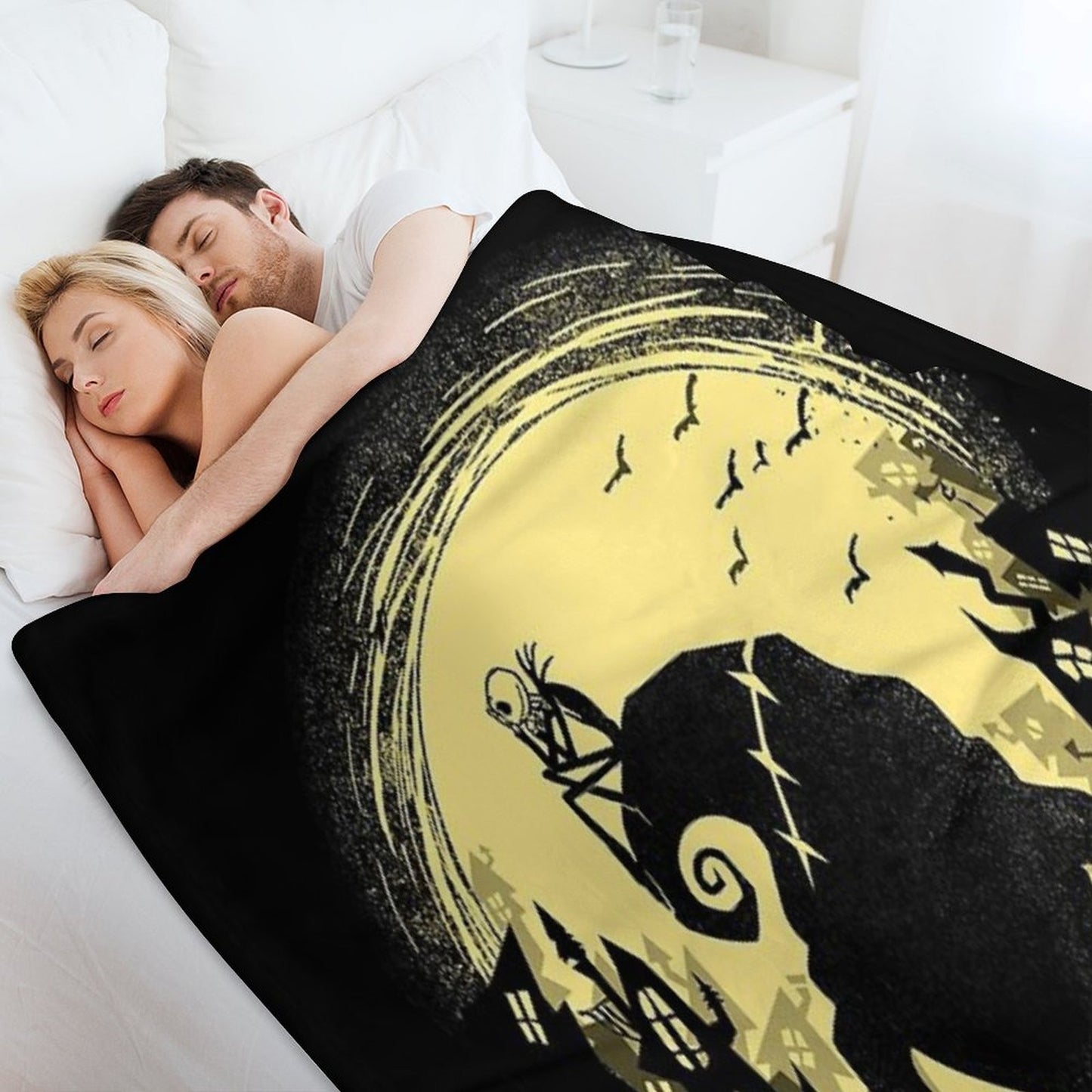 Jack's Nightmare Velvety-soft Throw Blanket