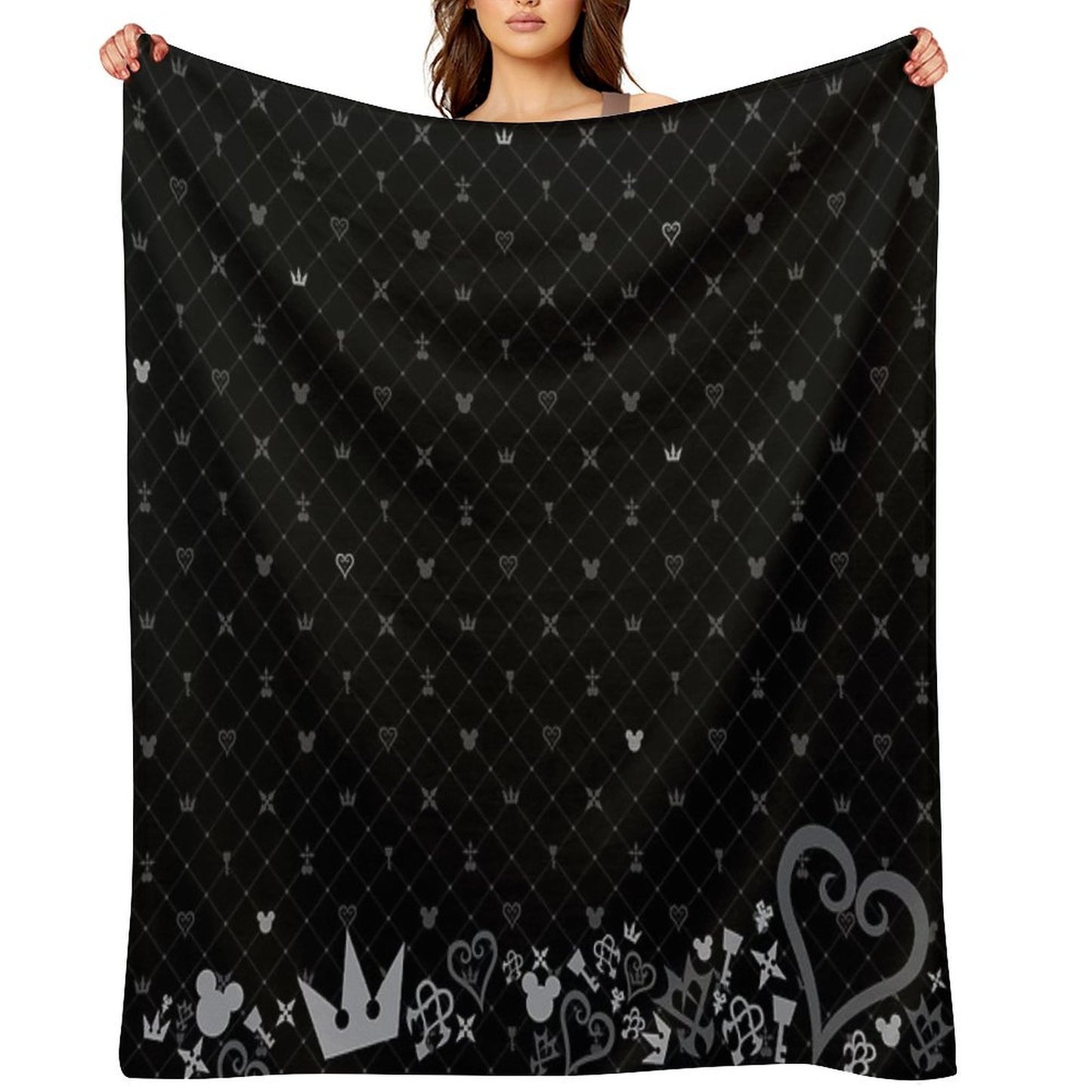 Kingdom Hearts Pattern2 Anti-pilling Throw Blanket