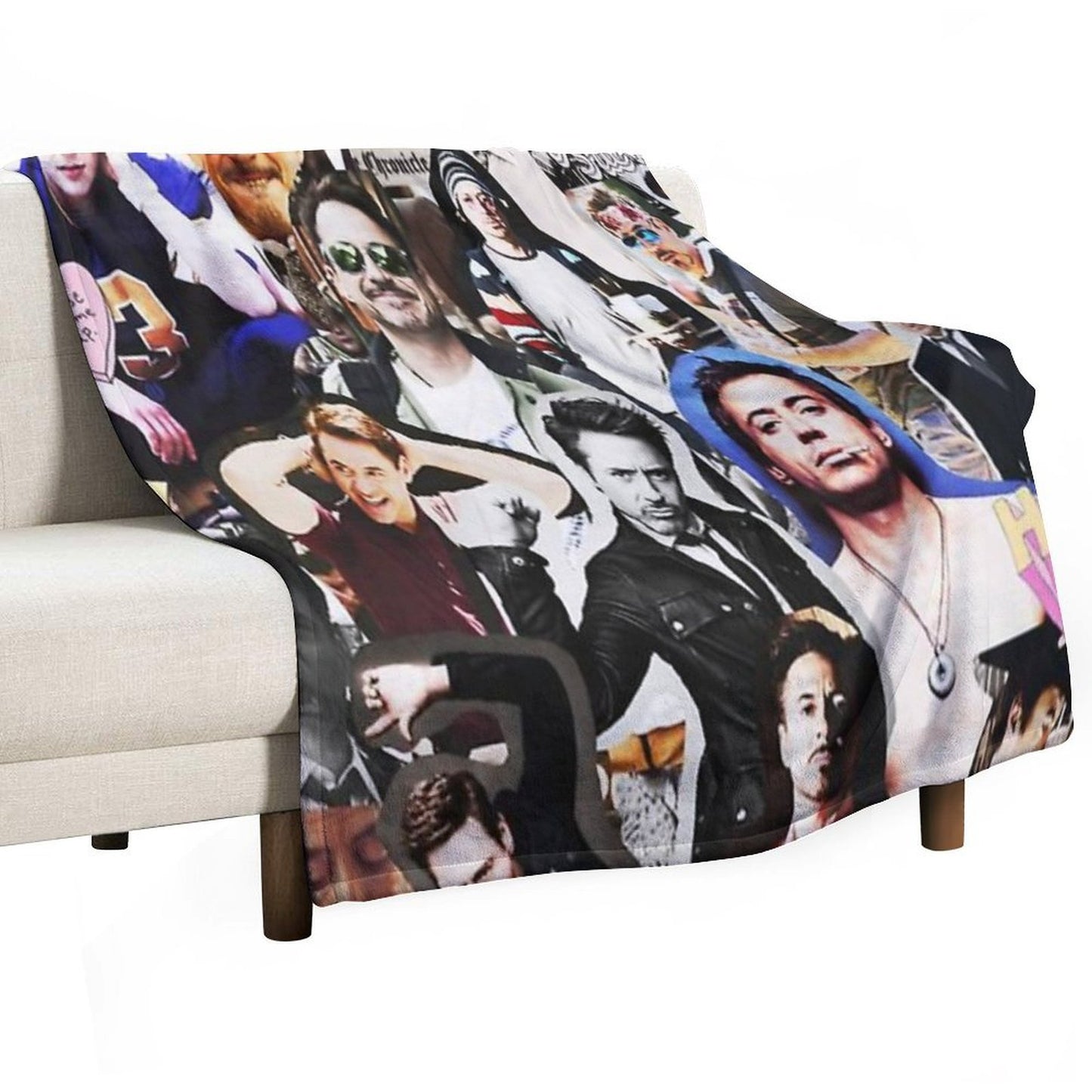 Robert Downey Jr. Collage Compact Throw Blanket