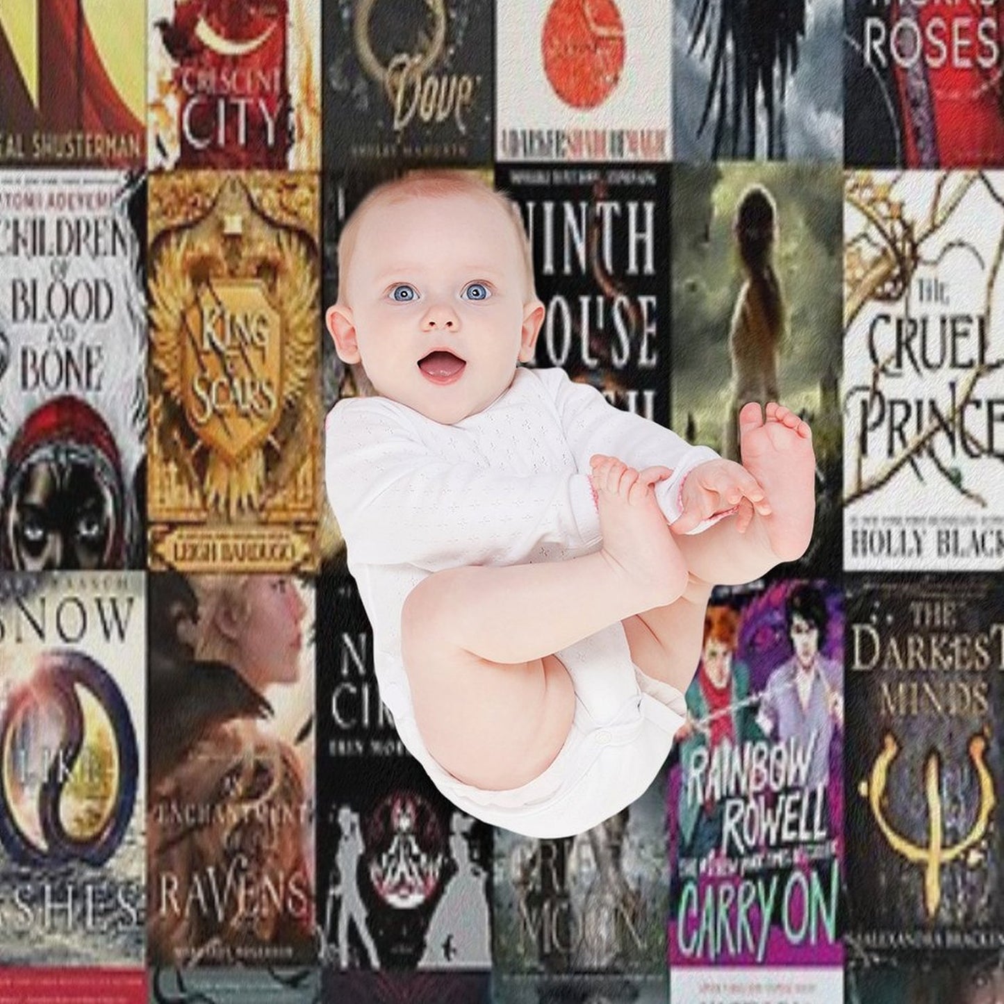 YA Young Adult Fantasy Books Blanket Premium Throw Blanket